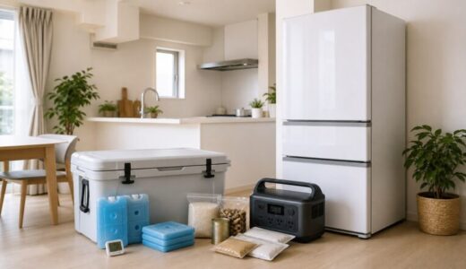 停電時に冷蔵庫は何時間もつ？開けない時間と食材を捨てる判断